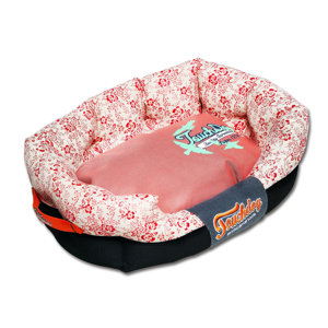 Floral-Galore Ultra-Plush Rectangular Rounded Designer Dog Bed