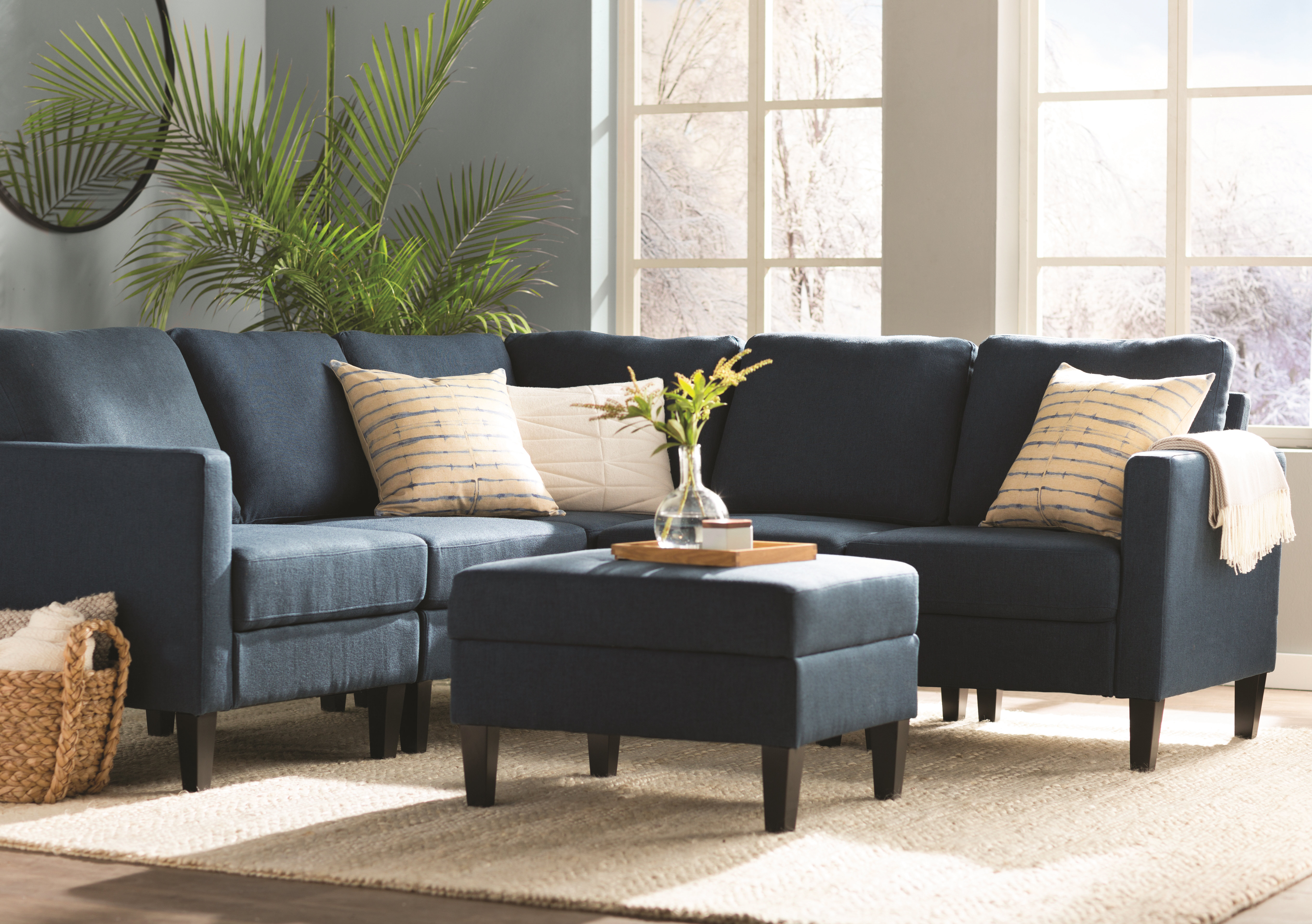 Breakwater Bay Bayard Right Hand Facing Modular Sectional With Ottoman Reviews Wayfair