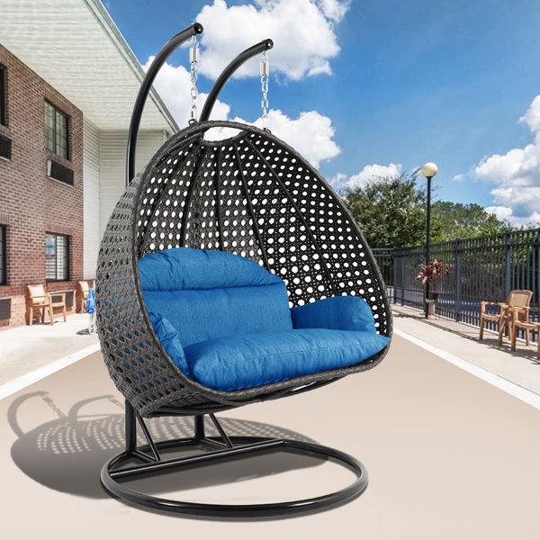 set of 2 luxury extra large outdoor hanging pod chairs