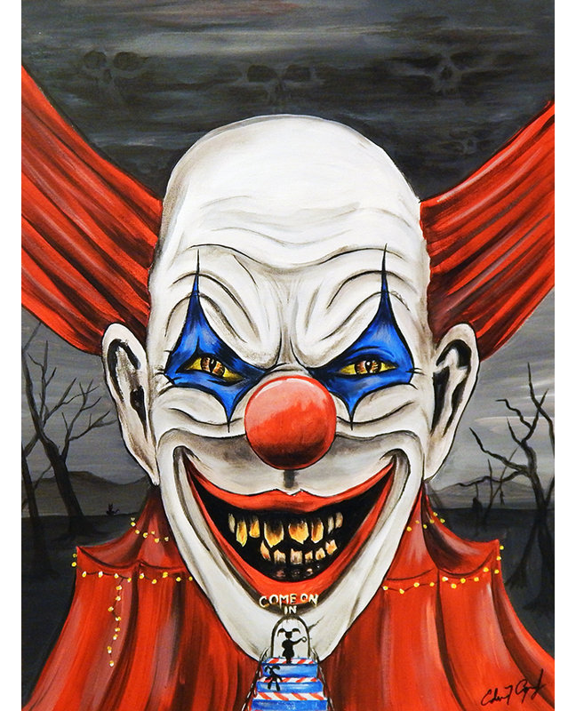 Buy Art For Less Clown Come Into The Freak Show By Ed Capeau