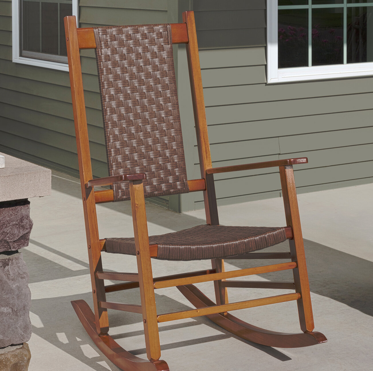 knollwood wicker rocking chair