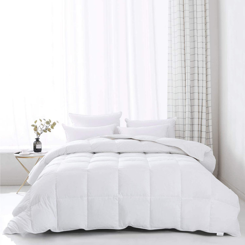 Everspread 700 Fill Power All Season Down Feather Blend Comforter Wayfair