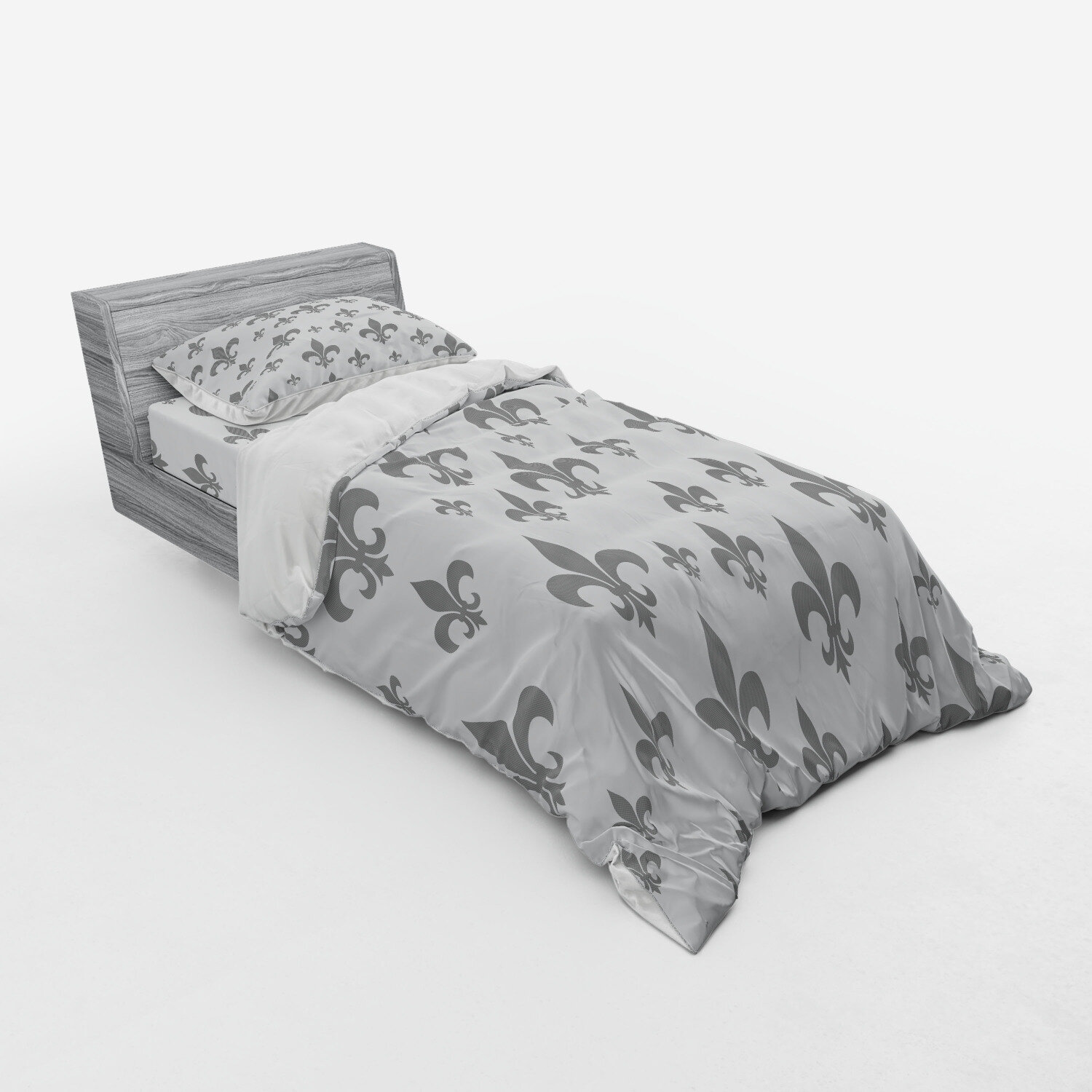 East Urban Home Fleur De Lis Duvet Cover Set Wayfair