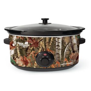 8-Quart Oval Woodland Birch Camouflage Slow Cooker