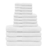 Fulk 12 Piece Egyptian-Quality Cotton Towel Set