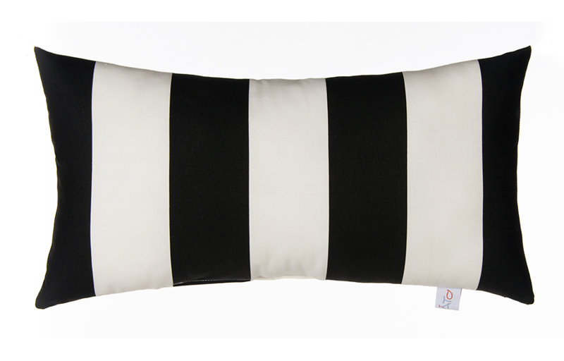 Zoomie Kids Burrell Stripe Cotton Bolster Pillow Wayfair