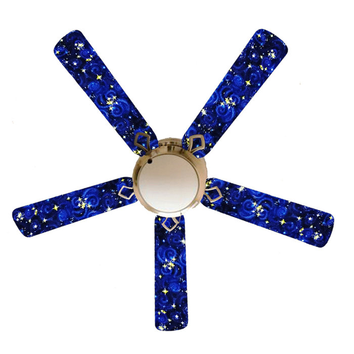 Winston Porter 52 Harworth Starry Night Sky 5 Blade Ceiling Fan