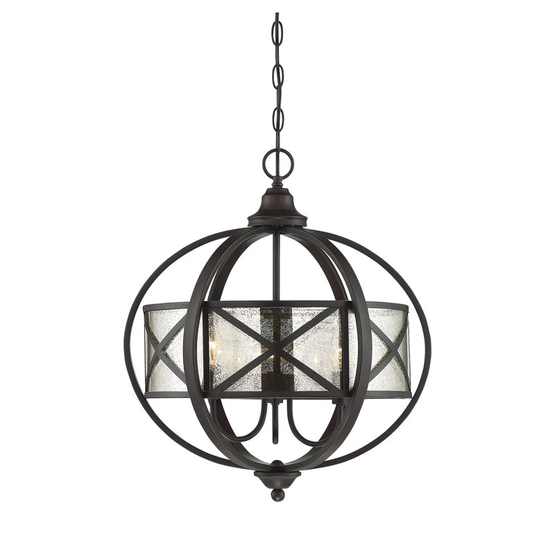 Ivy Bronx Haring 3 Light Unique Statement Globe Chandelier Reviews Wayfair