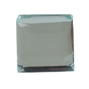 Modern Mirror Glass Cabinet Square Knob (Set of 10)