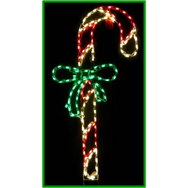 The Holiday Aisle® Crossed Candy Canes Lighted Display | Wayfair