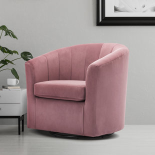 blush swivel chair