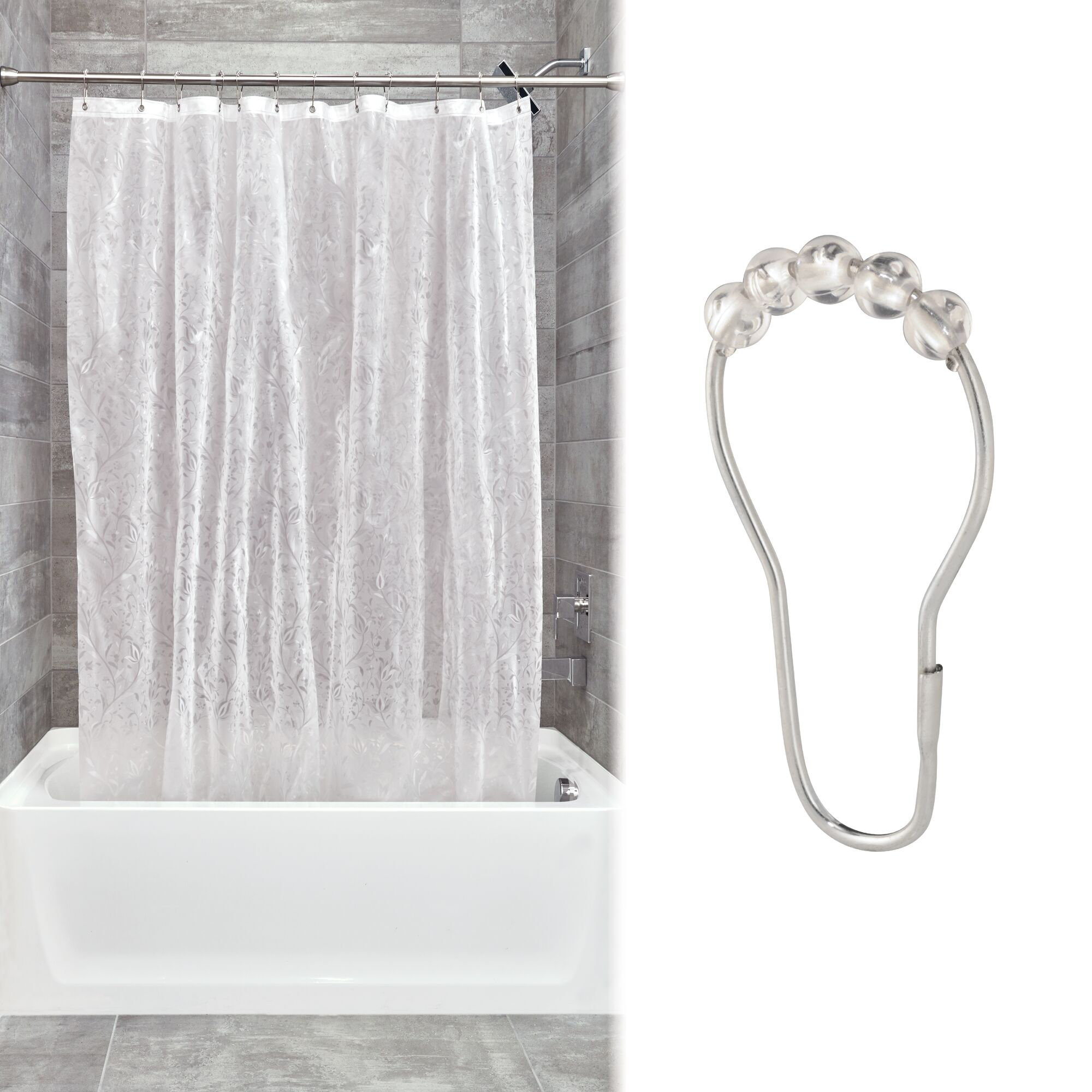 Winston Porter Halma Frost Shower Curtain Liner Wayfair Ca