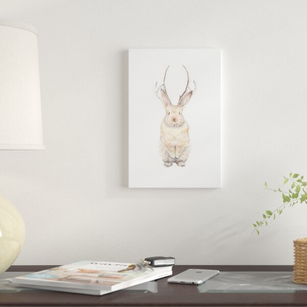 East Urban Home Jackalope Graphic Art On Wrapped Canvas Wayfair