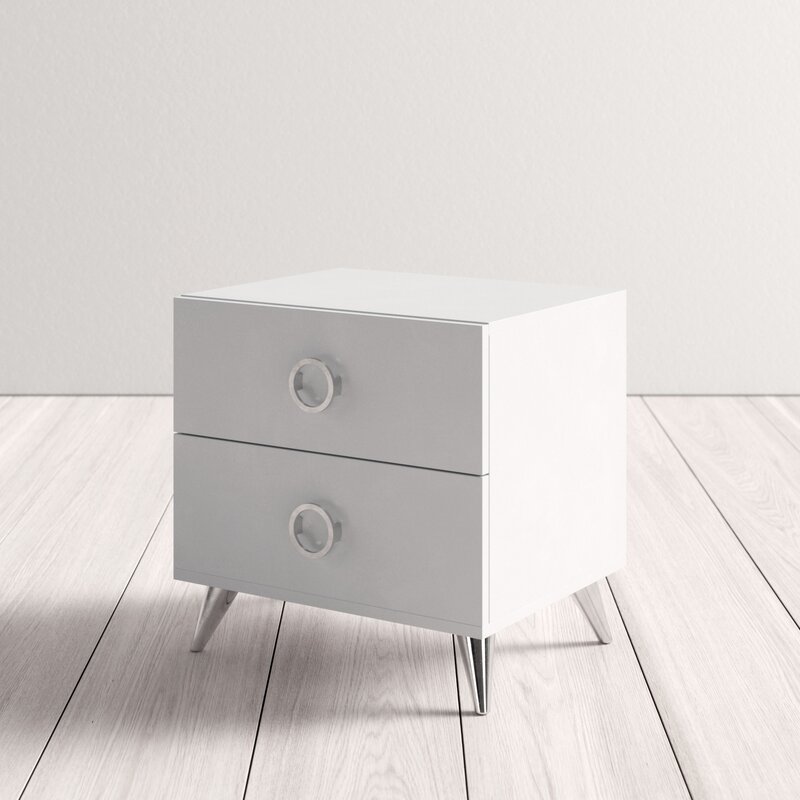 Claire 2 Drawer Nightstand Reviews Allmodern