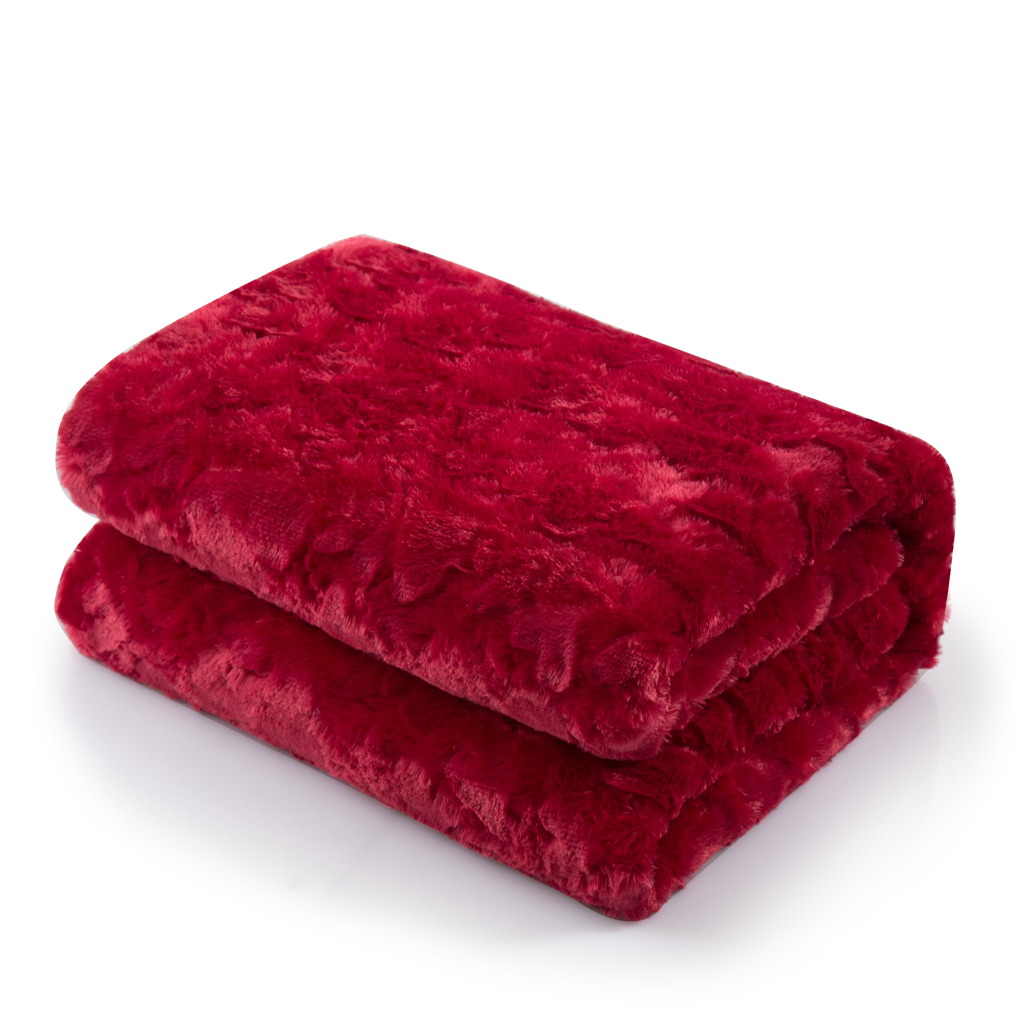 red fleece blanket full