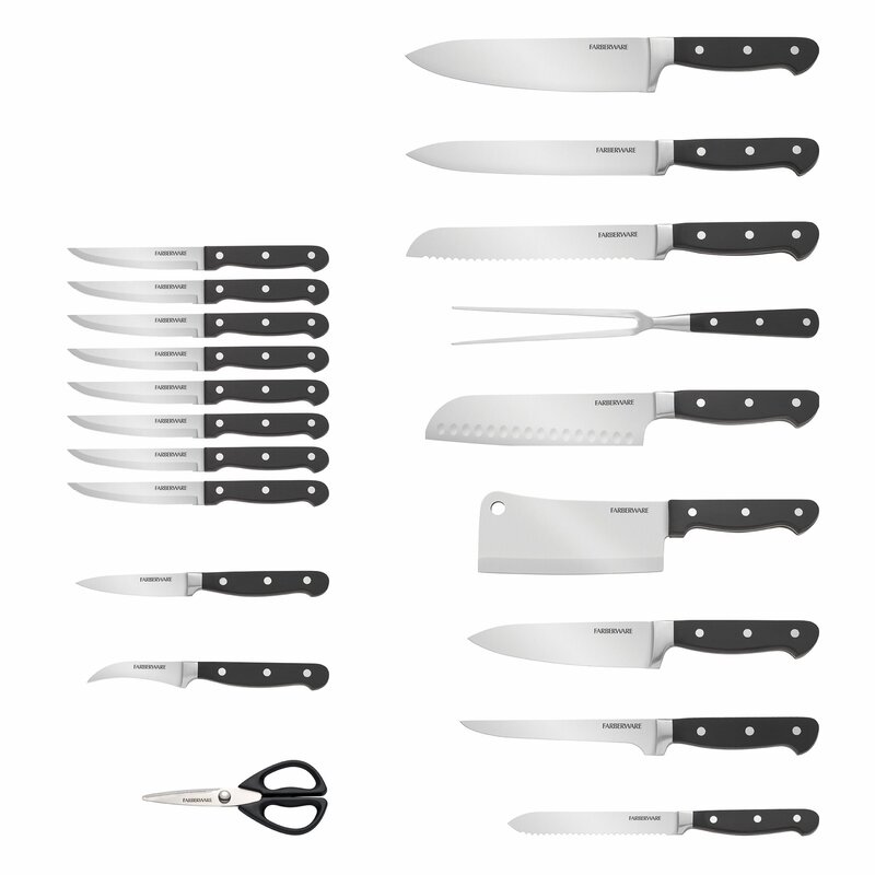 21 piece kitchen cutlery set