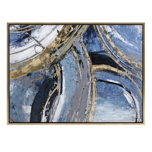 'Ruka' Framed Painting Print on Wrapped Canvas