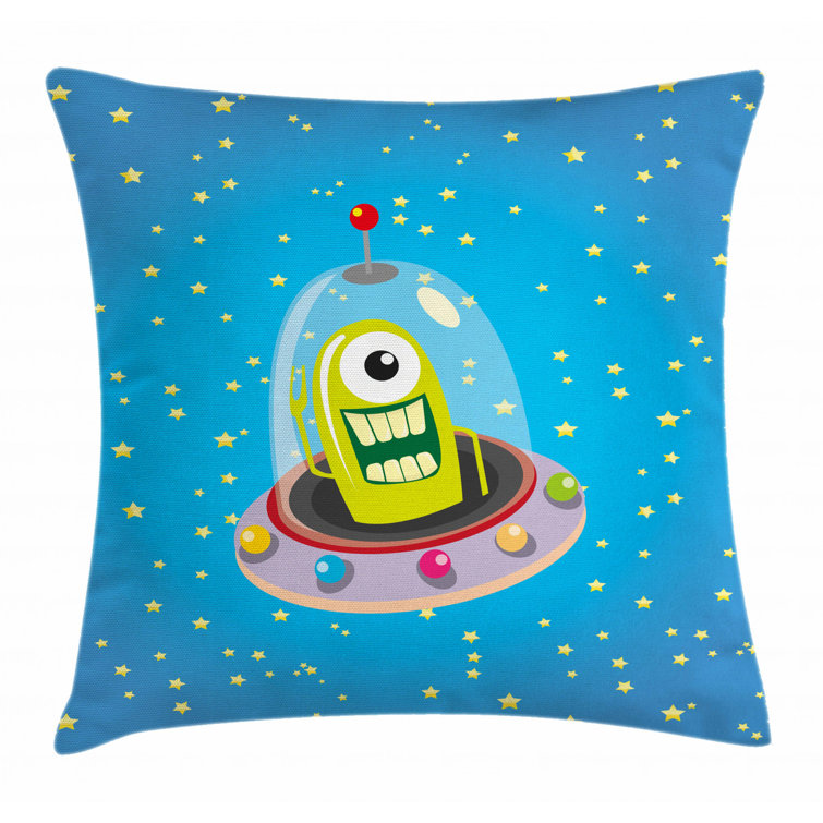 alien throw pillow