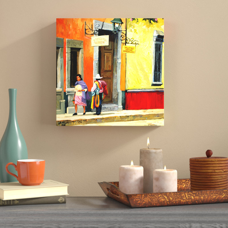 World Menagerie Streets Of Mexico Painting Print On Wrapped