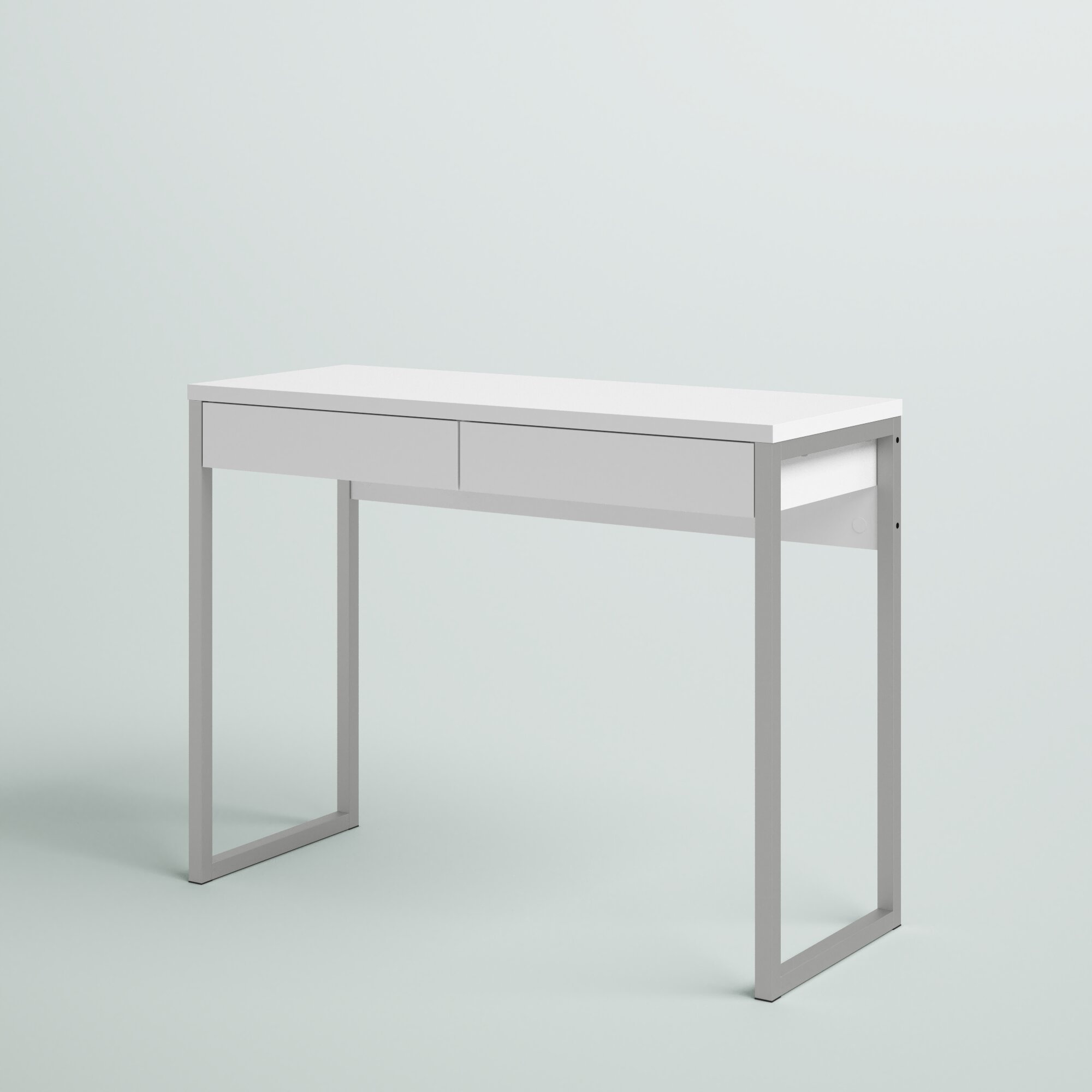 scandi style white desk