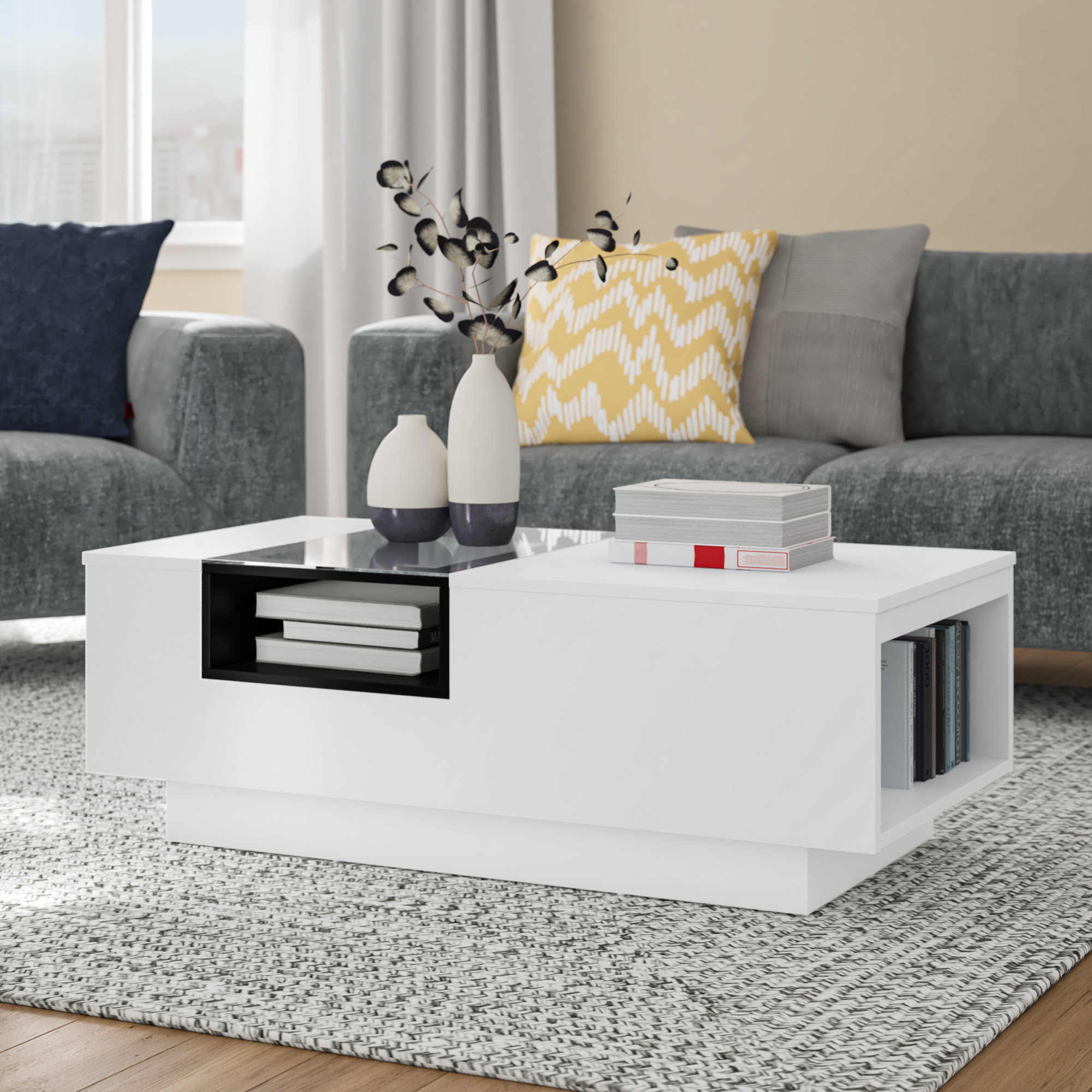 Glass White Coffee Tables You Ll Love In 2021 Wayfair