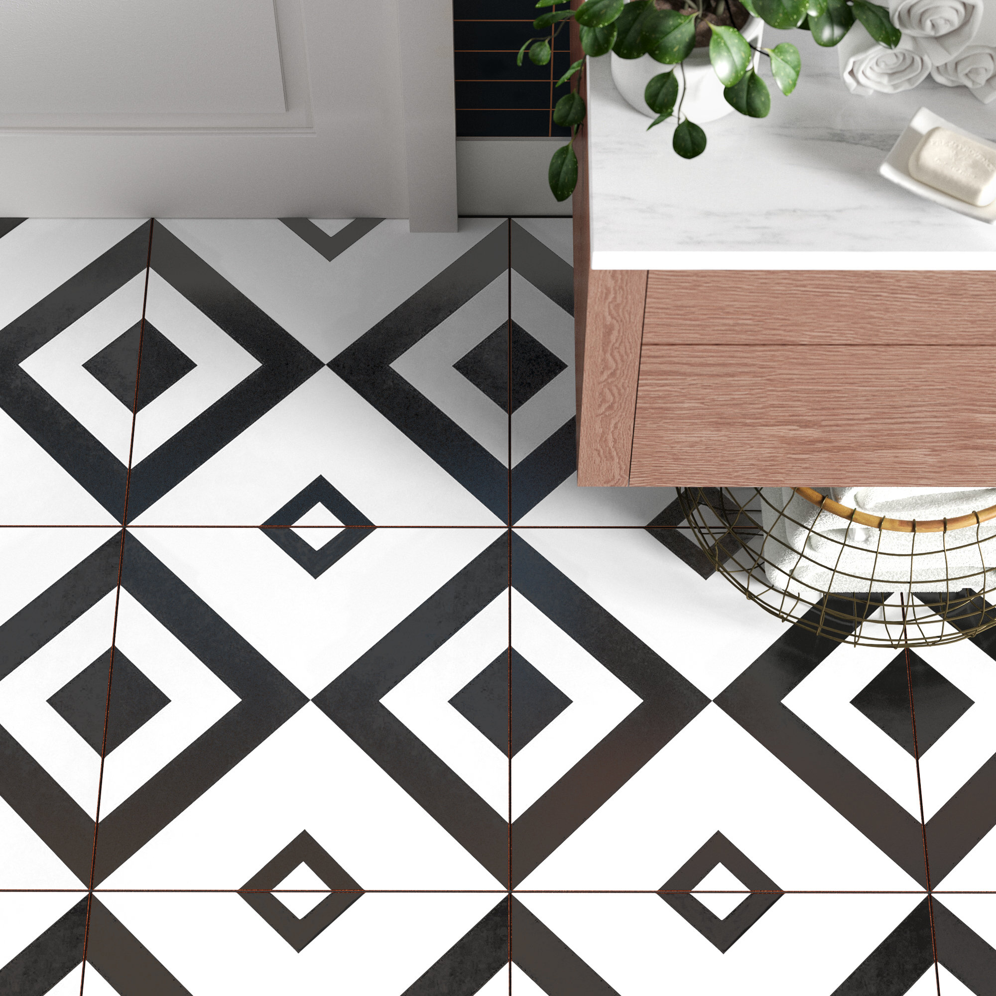 Charing 18 X Ceramic Patterned Wall Floor Tile Allmodern Ceramic Patterned Wall Floor Tile