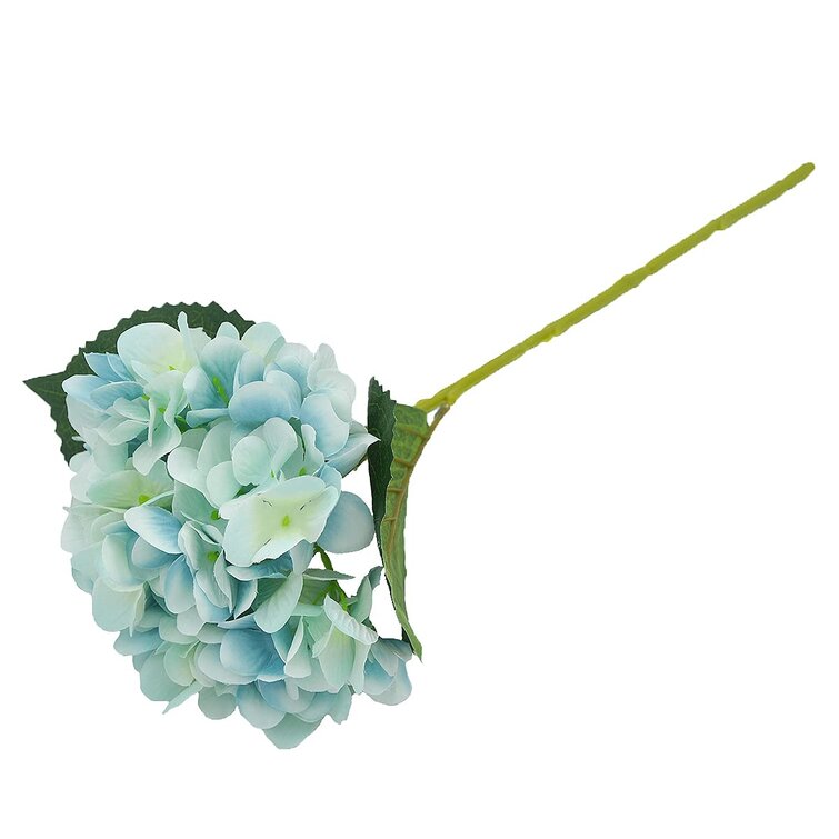 Blue Easin Fake White Flowers Artificial Silk Hydrangea Flowers Bouquets Faux Hydrangea Stems 3Pcs for Home Table Centerpieces Wedding Party Decoration White, Pack of 3 