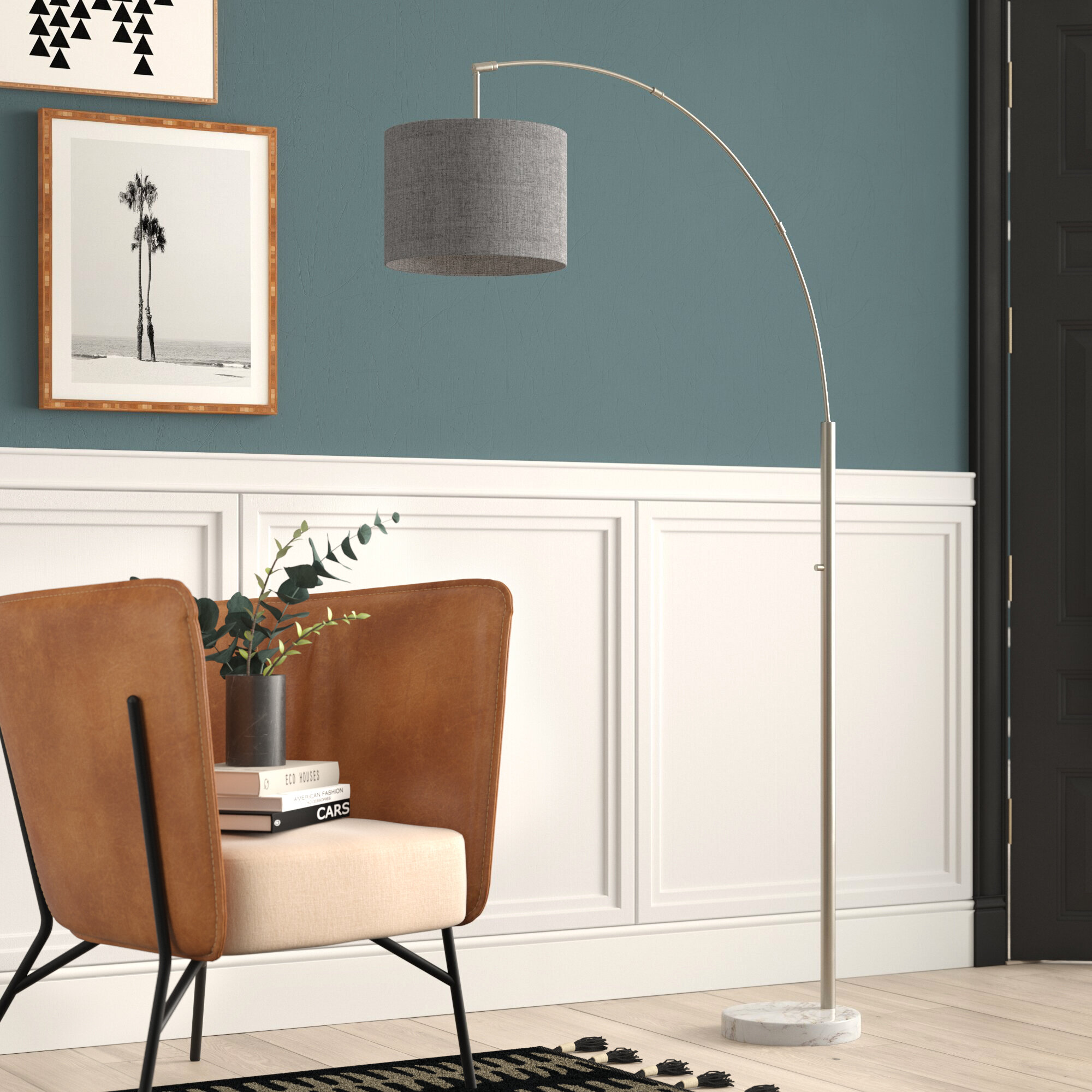 Mercury Row Matlock 74 Arched Floor Lamp Reviews Wayfair