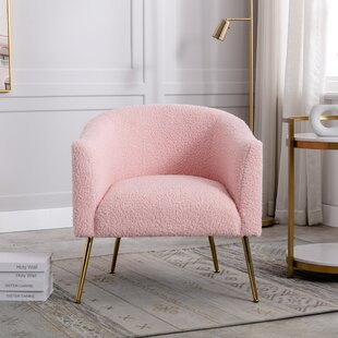 plush pink chair