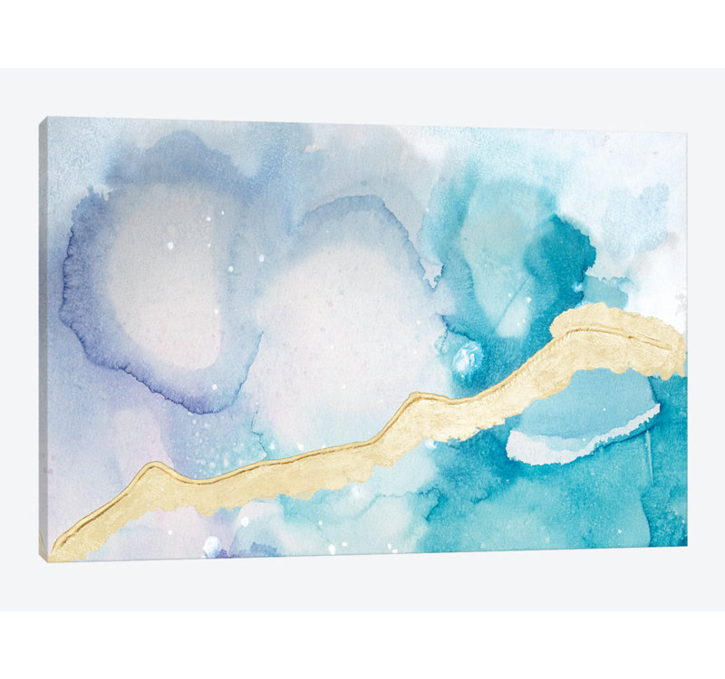 East Urban Home Ice Crystals V By Joyce Combs Wrapped Canvas Painting Print Wayfair