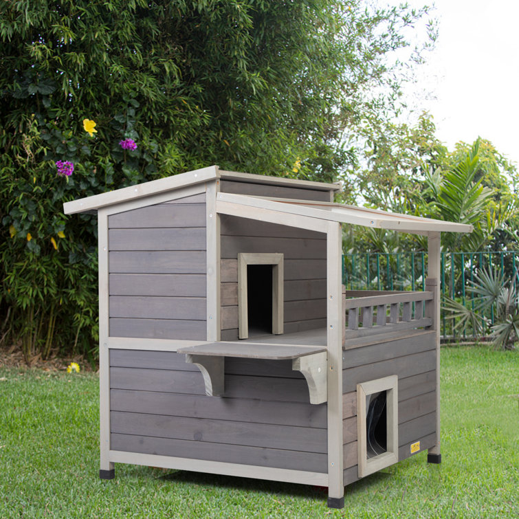 outdoor cat playhouse