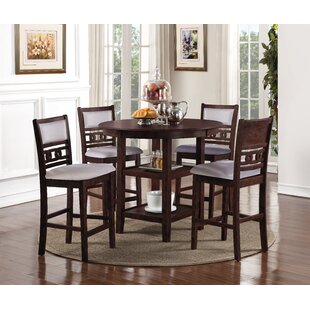 Details about   Napoleon 7pc dining set pedestal table 6 fabric padded chairs in saddle brown 