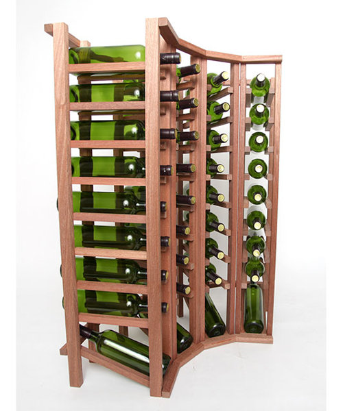 Rebrilliant Lurmont Series 40 Bottle Floor Wine Bottle Rack Wayfair