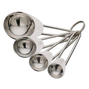 Measuring Spoons and Cups D Rings Pack 1 Color Sliver 