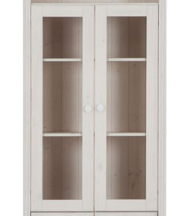 White Bookcase Gl Doors Wayfair Co Uk Quickview