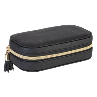 zipped travel jewellery case