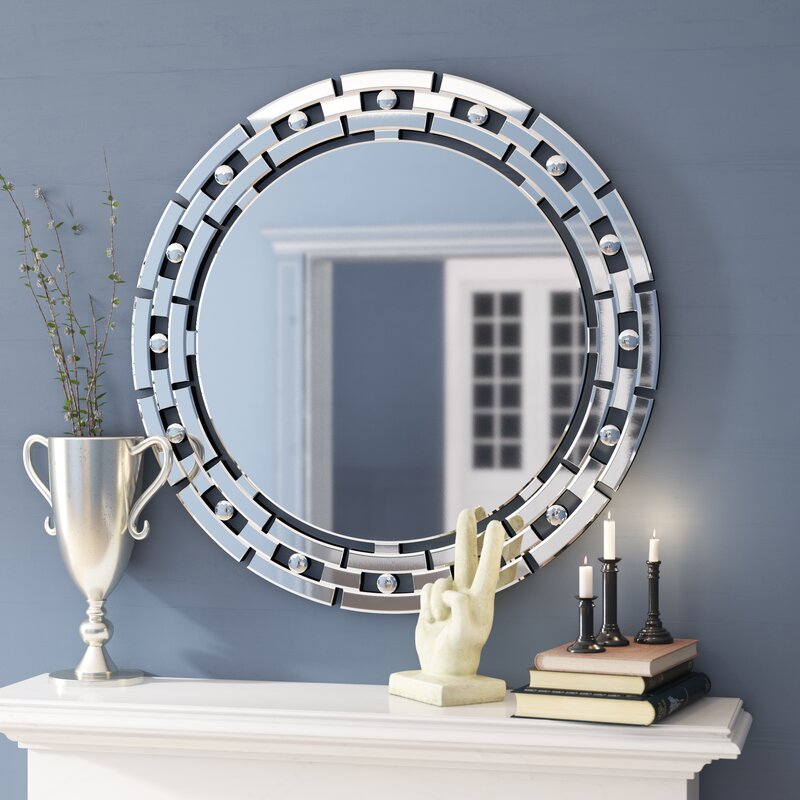 Mercer41 Contemporary Round Accent Mirror & Reviews | Wayfair.ca