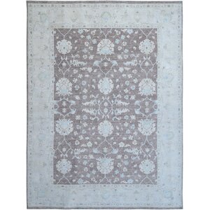 Hand-Knotted Blue/Gray Area Rug