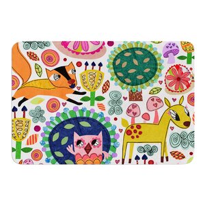 Woodland Critters by Jane Smith Bath Mat