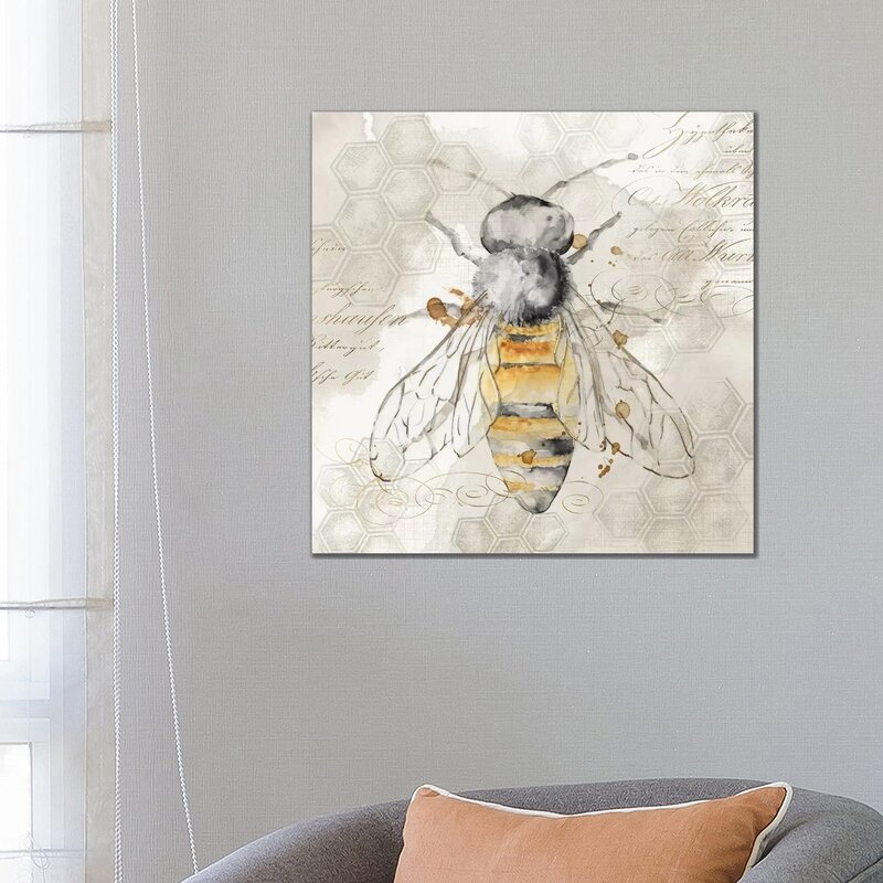 Bee Wall Decorations - Queen Bee II by Eva Watts - Painting Print