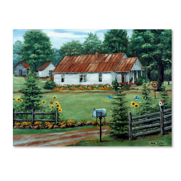 Trademark Art Mom And Dads In Summer Oil Painting Print On