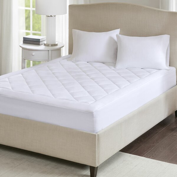 Details about   Mattress Topper Queen Quilted Down Alternative Anchor Band 4 Corner Elastic 
