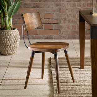 Deskins Solid Wood Dining Chair (Set of 2)