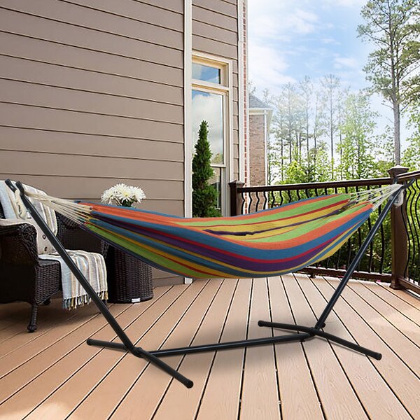 Details about   Hammock Outdoor Furniture Swings Thick Net Multi-functional Camping Leisure Tool 