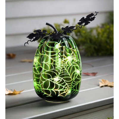 Mercury Glass Pumpkin Figurine
