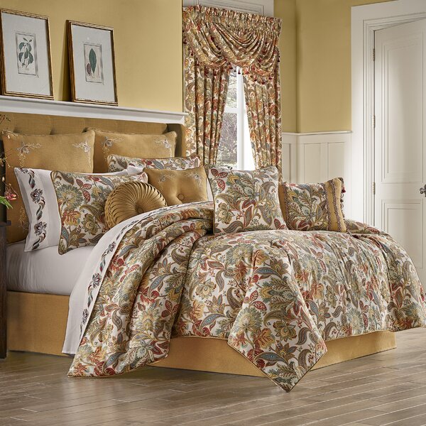 Jacobean Print DIANA COWPE *Luxury Traditional Quilted Bedspread Set* 