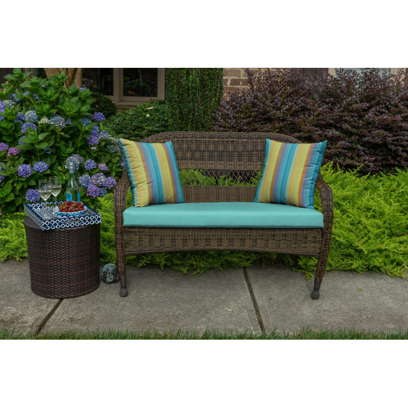 wicker bench cushion