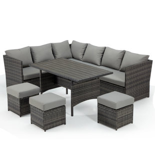 mainstays steel wicker ottoman