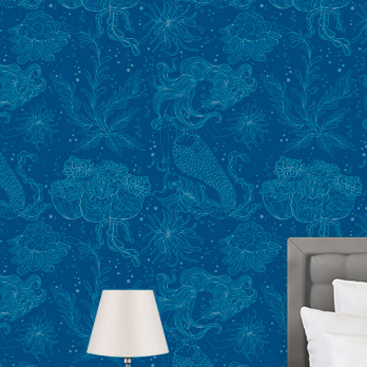 Breakwater Bay Carlos Nautical Removable Peel and Stick Wallpaper Panel