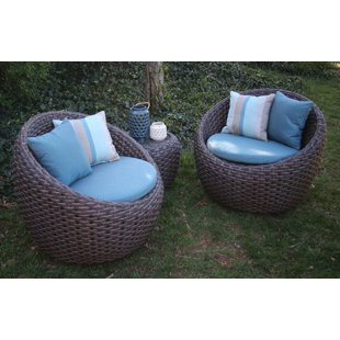 Corona 3 Piece Sunbrella Conversation Set with review